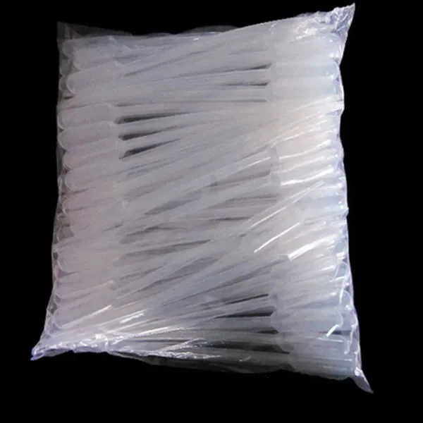 98pcs/Pack 1ML/2ML/3ML 5ml Pipettes Disposable Plastic Graduated Pasteur Pipette Dropper Polyethylene 0.2/0.5ml available