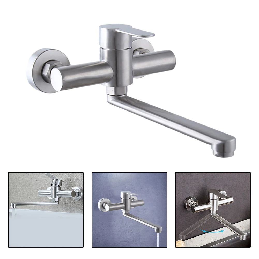 Concealed Wall-mounted Faucet 360° Rotatable Kitchen Faucet For Bathroom Bathroom Use Daily Washing High-quality Materials