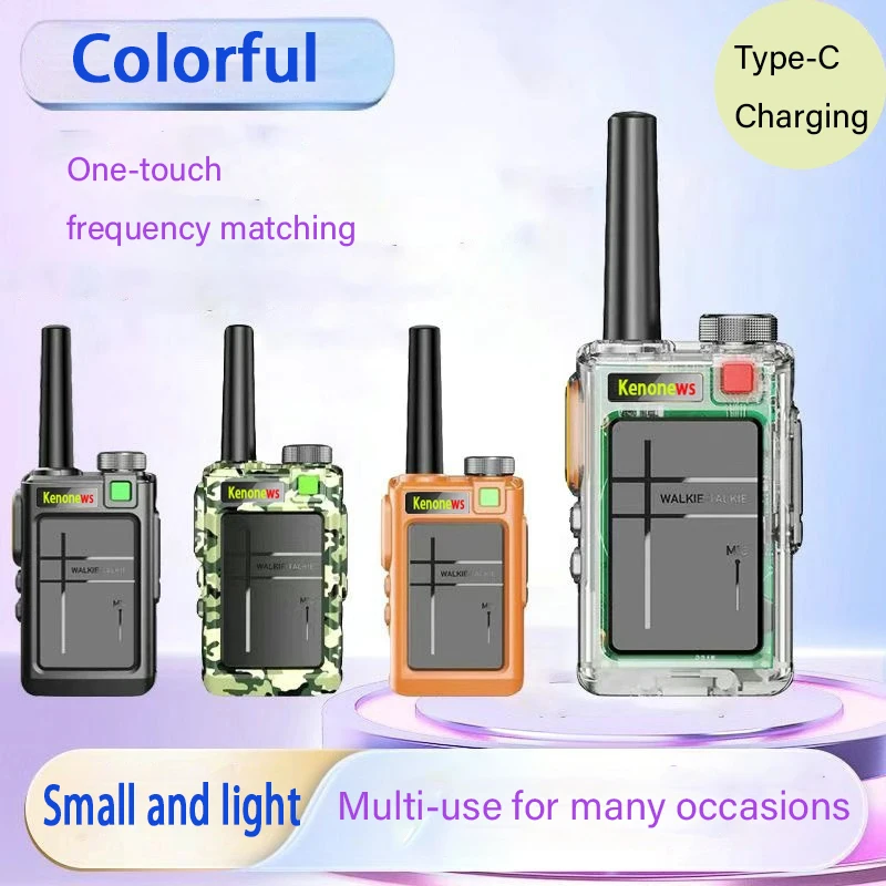 

Walkie Talkie Portable Two-Way Radio Handheld FM Transceiver for Outdoor Hunting Sports Golf Course