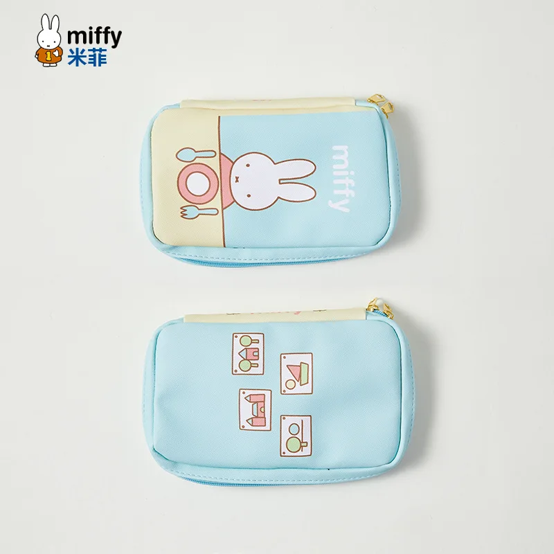 New Models Miffy Lovely Cartoon Anime Coin Purse Sweet Rectangle Wallet Storage Bag Light Hold in The Hand Girl Popular Fashion