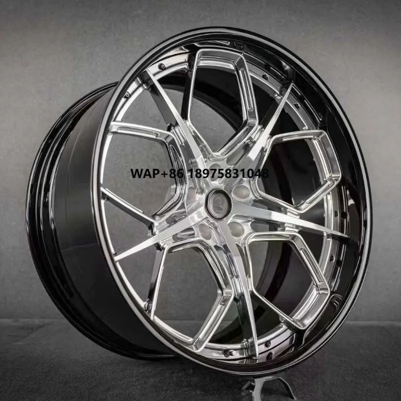 

2 Piece 5x112 Forged Wheel 20 21 22 Inch Rim Polished Alloy Wheels