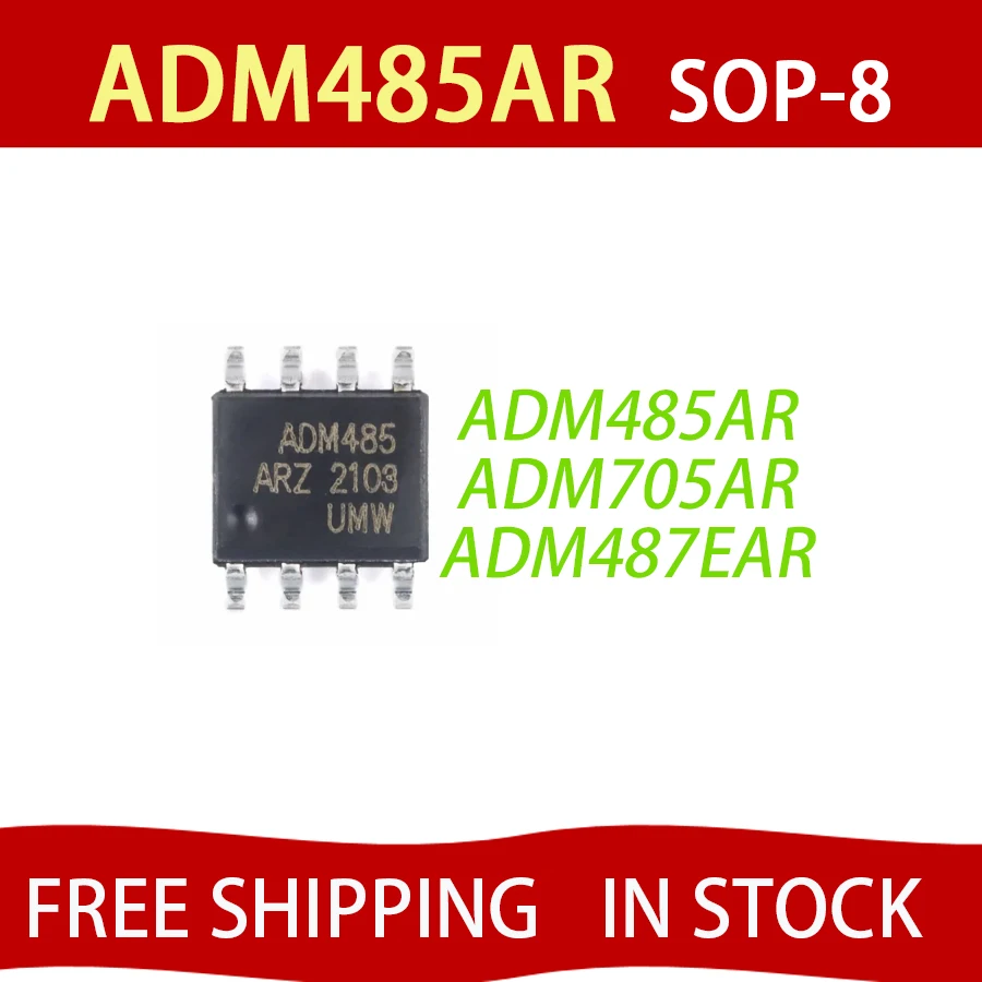 5pcs ADM485 SOP-8 ADM485AR SOP ADM485ARZ ADM705ARZ ADM705AR ADM705 ADM487EAR ADM487EA ADM487 ADM487EARZ