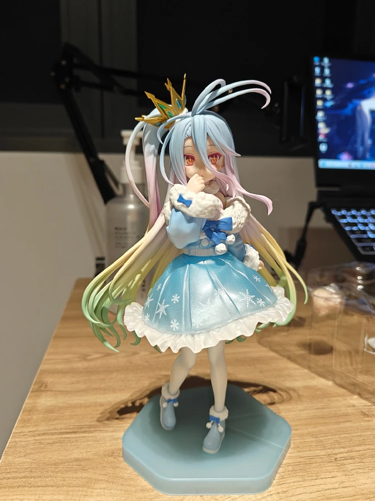 Pre-vente véritable Furyu No Game No Life TENITOL Shiro figurine d'action Anime japonais avec visage Interchangeable pour anniversaire