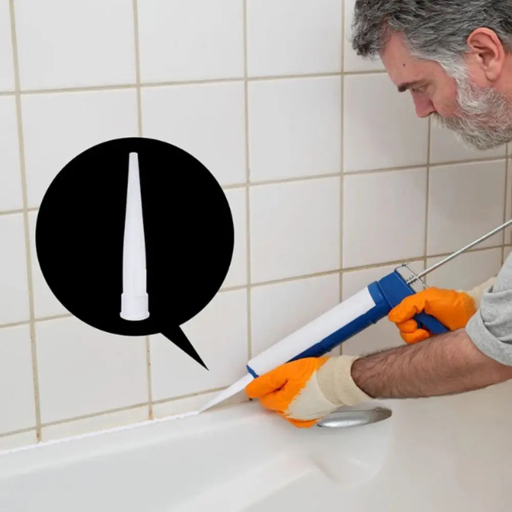 

Plastic Material Glass Nozzles Universal Fit Silicone Tips Sealant Silicone Tips Sealant Applicator Caulking Tips