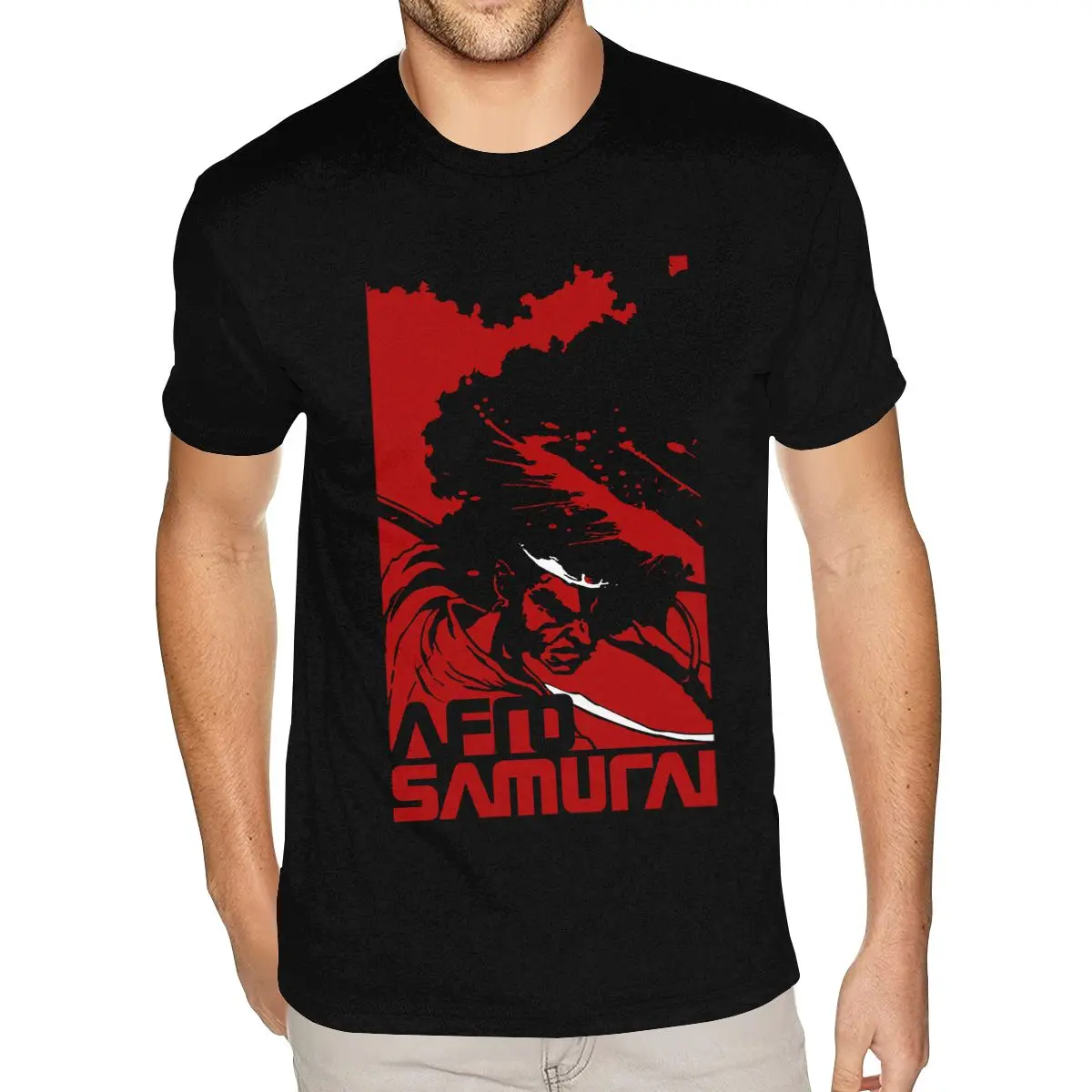 

Afro Samurai Photo Tee Shirt 4XL Male's Design Tee Shirts