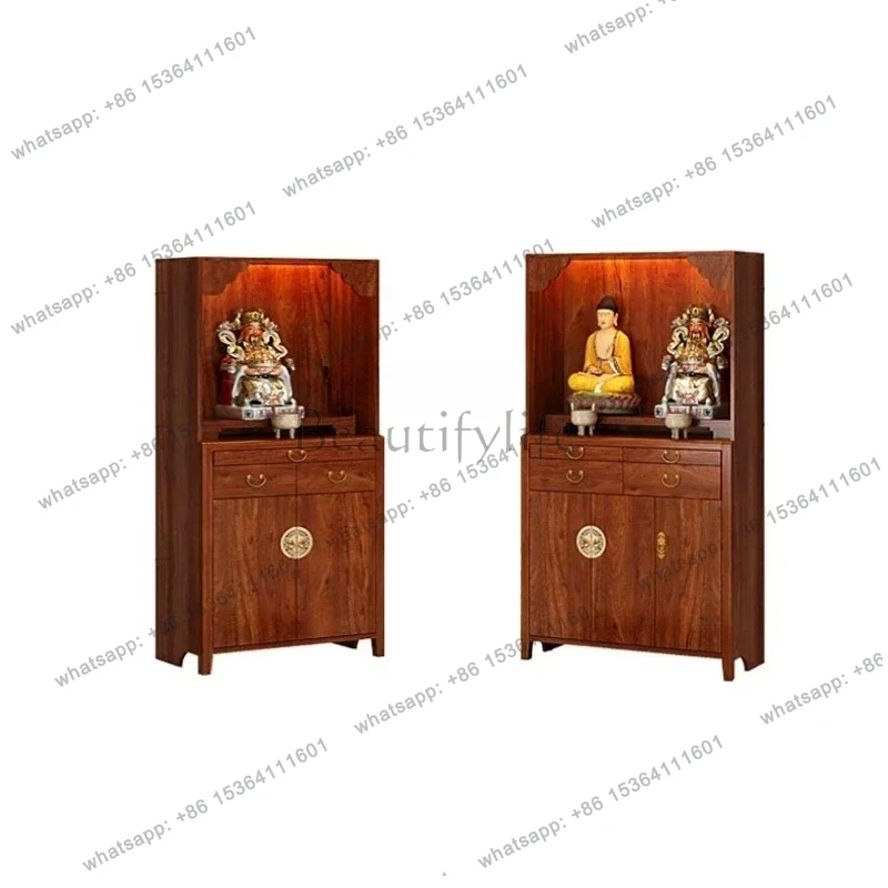 

FG10Buddhist niches, standing cabinets, burning incense for the God of wealth, new Chinese style, simple and modern