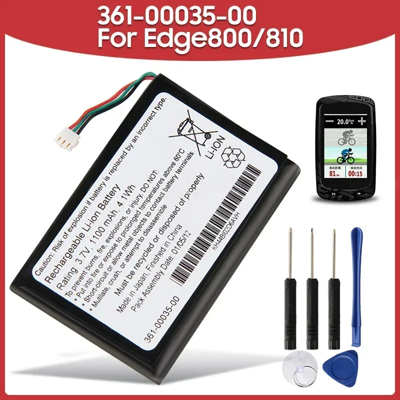 Replacement Battery 361-00035-00 361-00035-07 361-00035-03 For Garmin Edge 800 810 940mAh with Tools