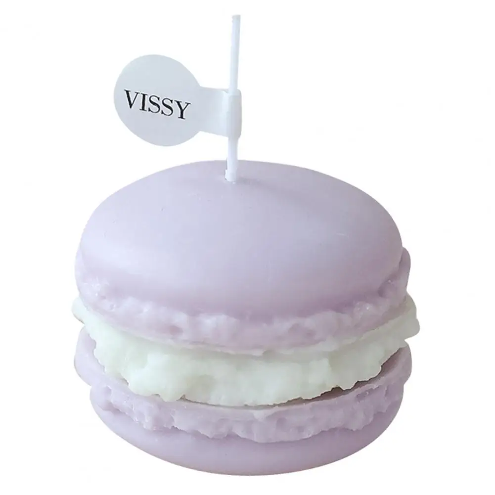 Wax Candle  Useful Macaron Shape Aromatherapy Candles  Multi-purpose Aromatherapy Candles