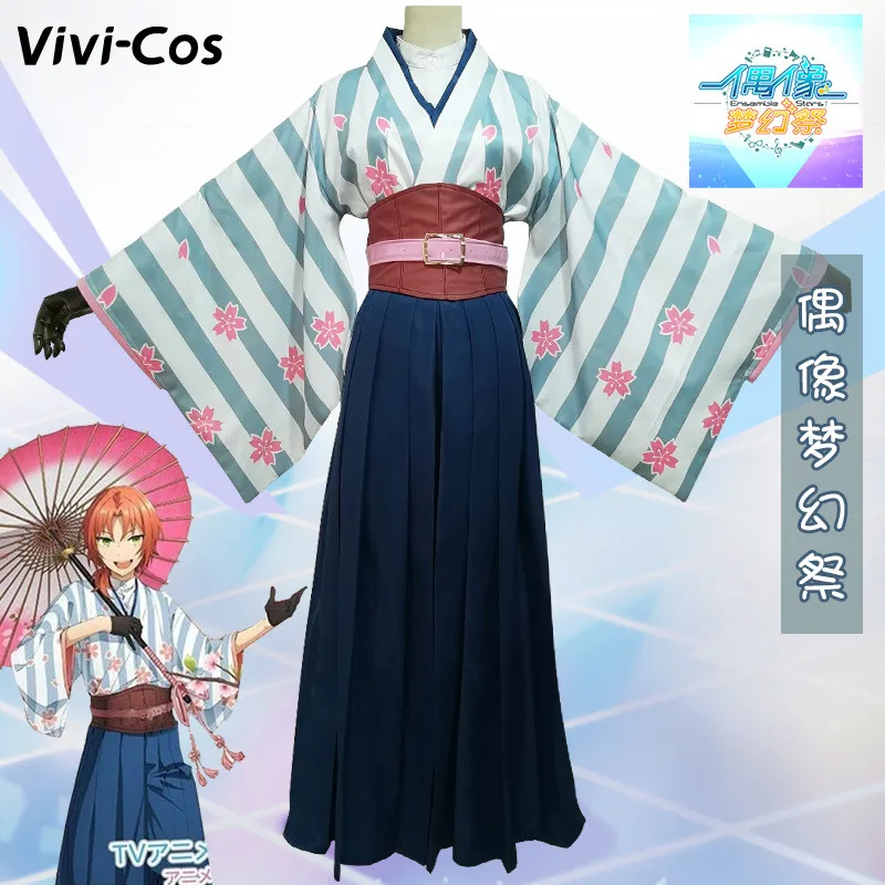 

Vivi-Cos Game Ensemble Stars Knights Cherry Blossom Series Cute Kimono Cosplay Unisex Costume Role Play Party New S-XXL