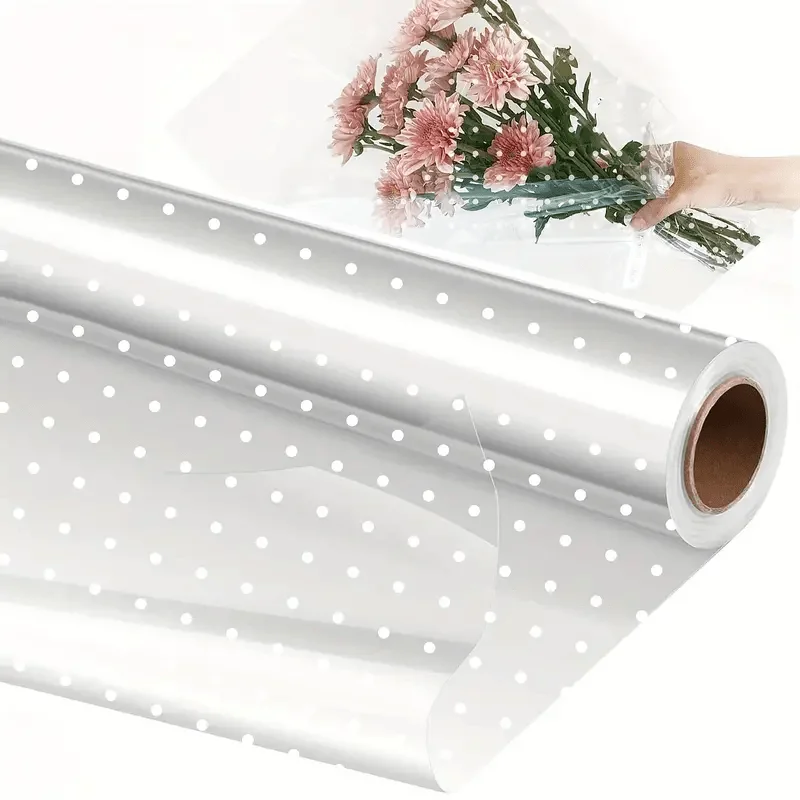 Transparent Flower Wrapping Paper Dustproof Cellophane Wrap Gift Wrapping Paper Festival Party Packaging Supplies DIY Crafts