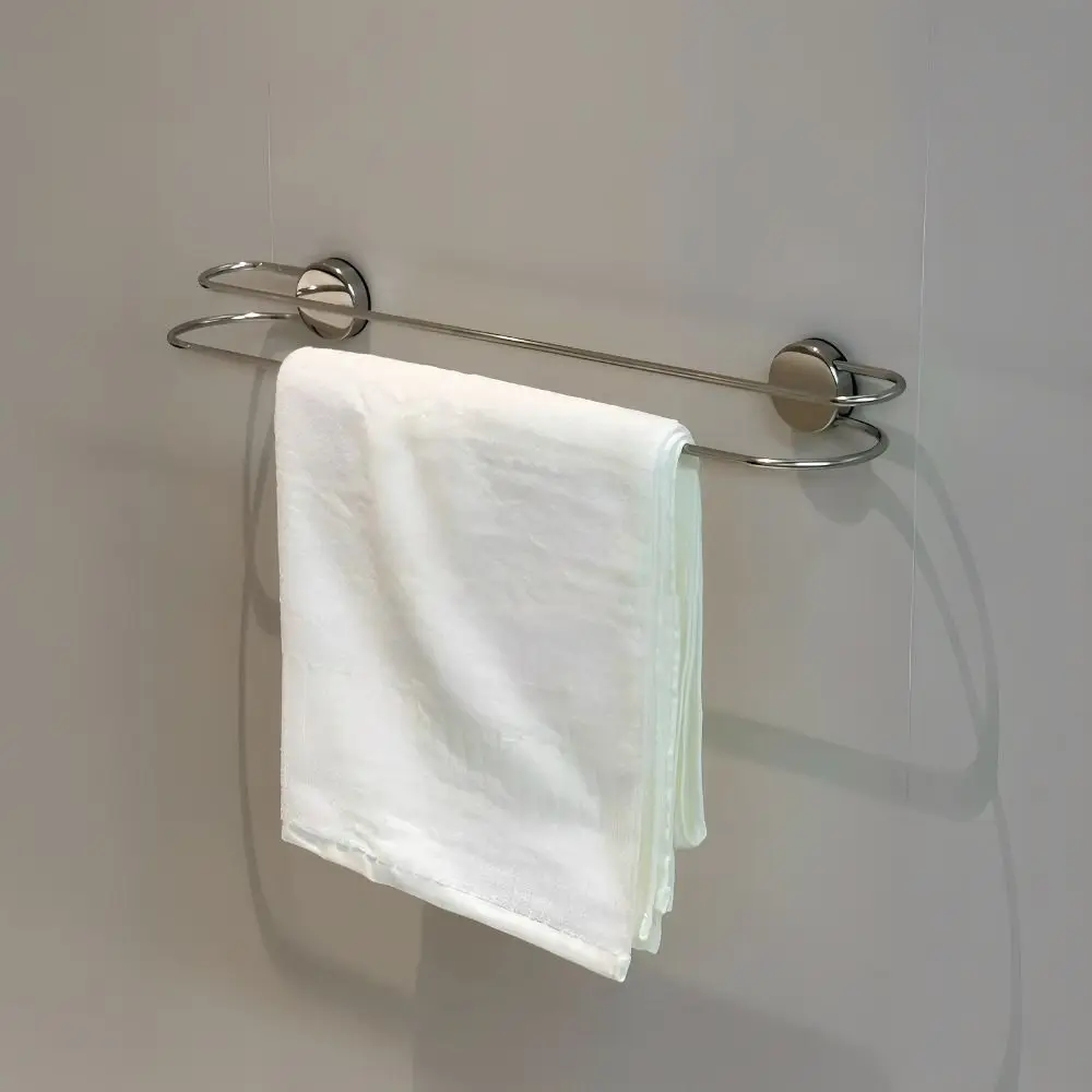

Настенный держатель для полотенец из нержавеющей стали, экономия пространства, без сверления, многофункциональный