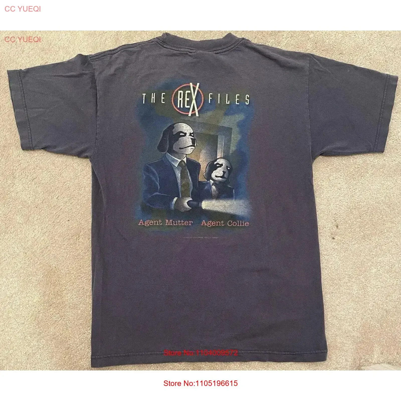 Vintage BIG DOGS T Shirt Medium The Rex Files X Parody 1997 Saint Bernard vintage Washed Stretched Top For Everyday Wear