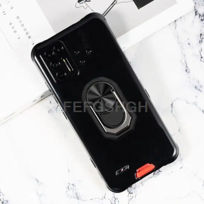 Etui na telefon Umidigi Bison GT Pro Back Case Finger Ring Soft TPU Silicone Case For Umidigi Bison X10S X10G NFC X10 Pro X10Pro