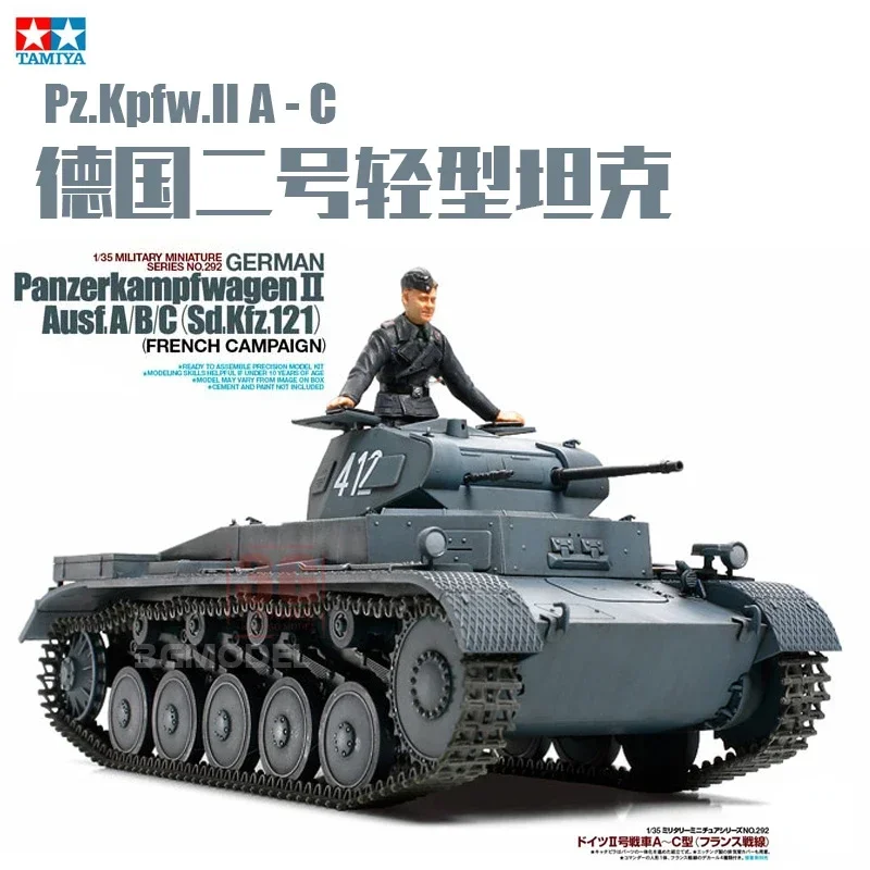 

Tamiya 35292 1/35 Assembly Tank Model German Panzerkampfwagen II Ausf.A/B/C (Sd.Kfz.121) French Campaign Military Model Kit DIY