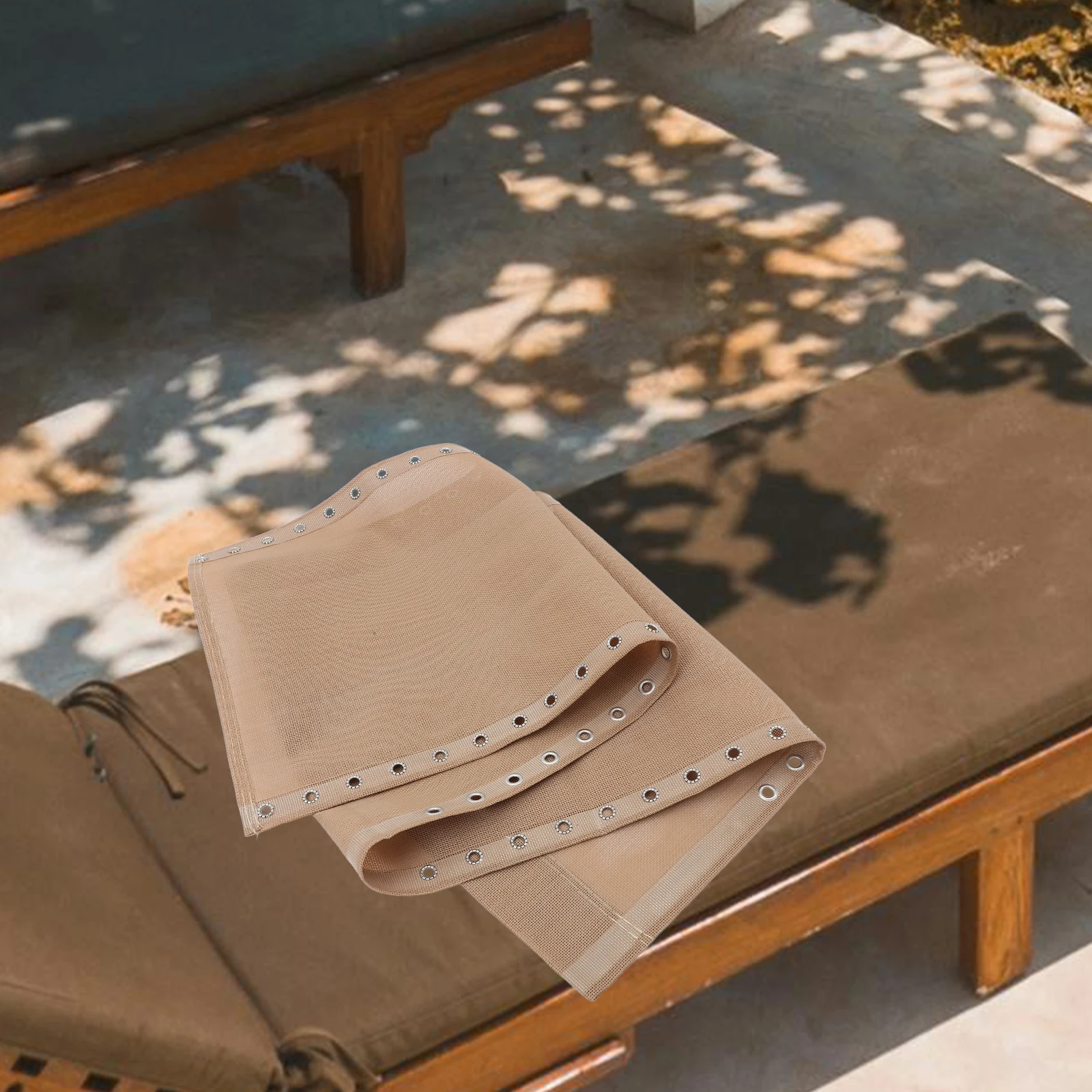 Tkanina zamienna do leżaków, płótno do krzeseł ogrodowych, o wysokiej gęstości, odporna na promieniowanie UV, wodoodporna, oddychająca, materiał naprawczy na patio