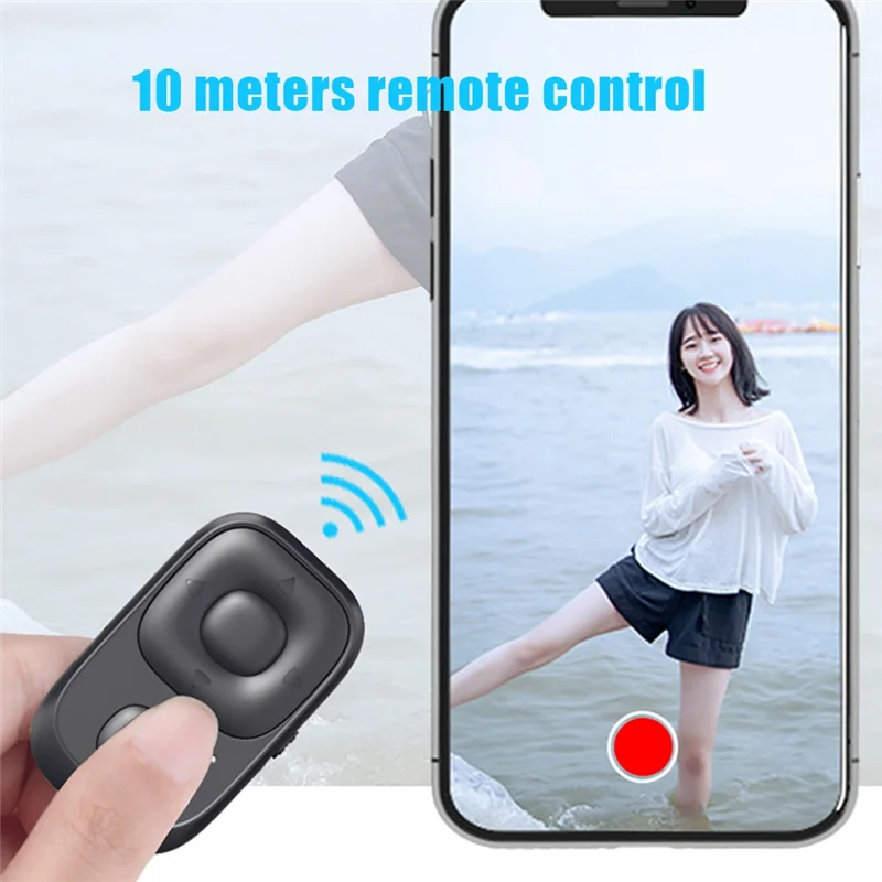 Controlador inalámbrico recargable con Bluetooth, temporizador automático, palo de cámara, disparador para teléfono, Selfie