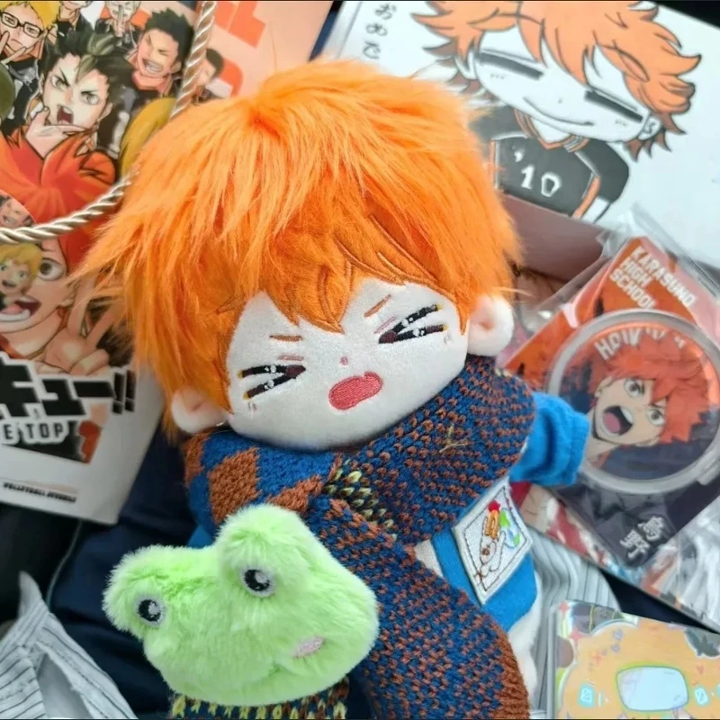 20 cm pluche Haikyuu!! Hinata Shoyo Katoenen Poppen Anime Haikyuu Poppen Leuke Verkleedpop Speelgoed Voor Kinderen Volwassenen Collectible Geschenken