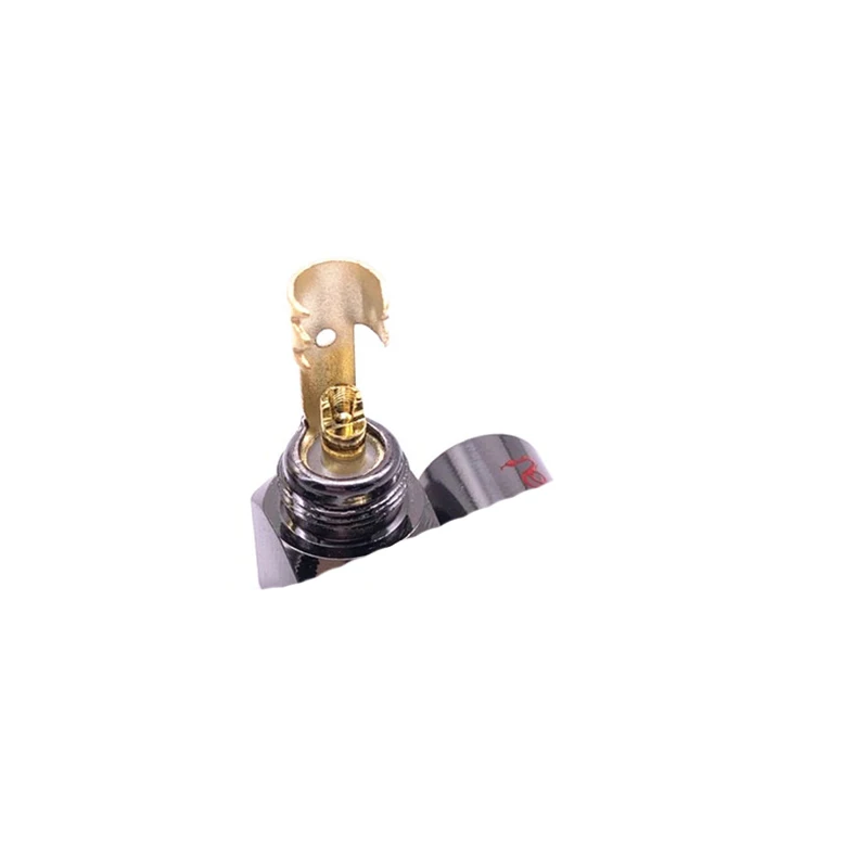 

1/2pair 90 Degree Snake King RCA L-shaped Gun Black Gold Plated Right Angle RCA Male Plug Audio Video Connector Soldering