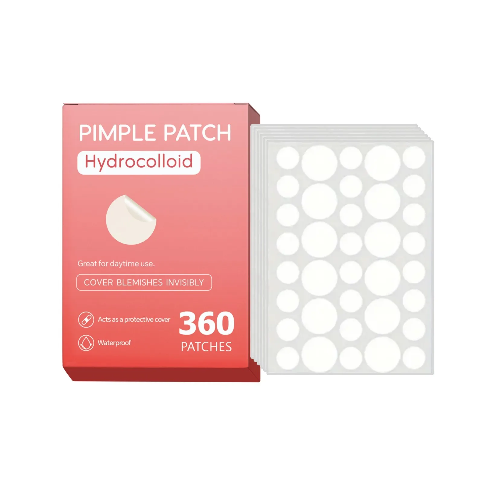 360pcs Count Acne Patch, Covers Pimple And Acne, Acne Pimple Patch for Covering Zits And Blemishes,
