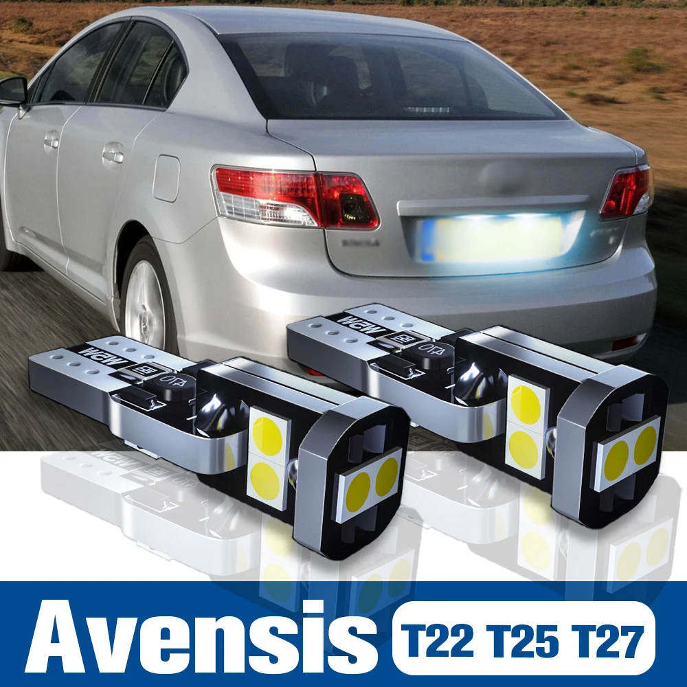 

2pcs LED License Plate Light Lamp Accessories Canbus For Toyota Avensis T22 T25 T27 1997-2018 2010 2011 2012 2013 2014 2015 2016