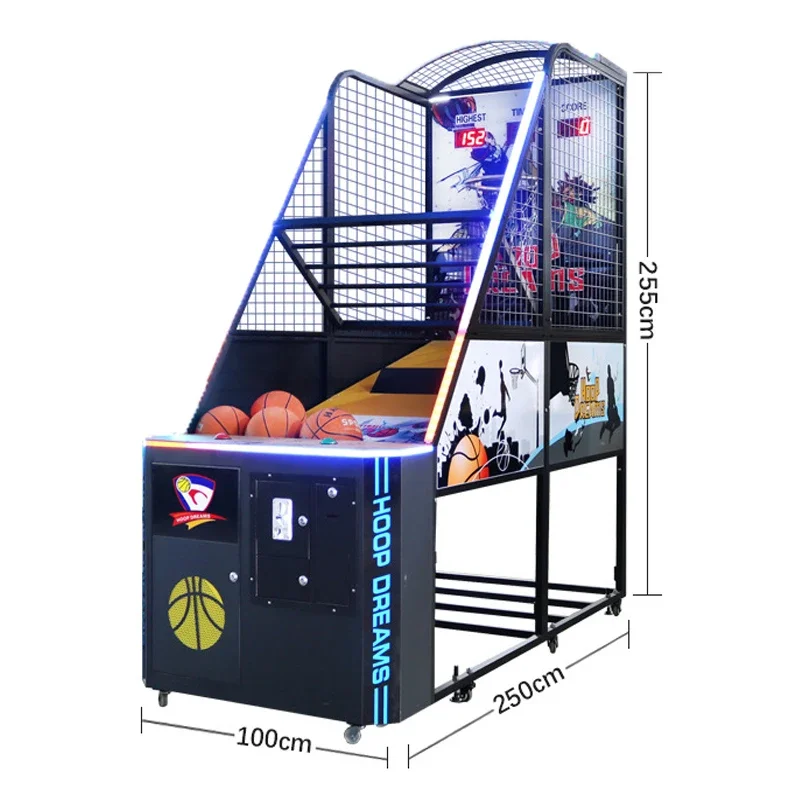 Coin Operated Arcade Electronic Basketball Scoring Machine Indoor Basketball Shooting Game Machine