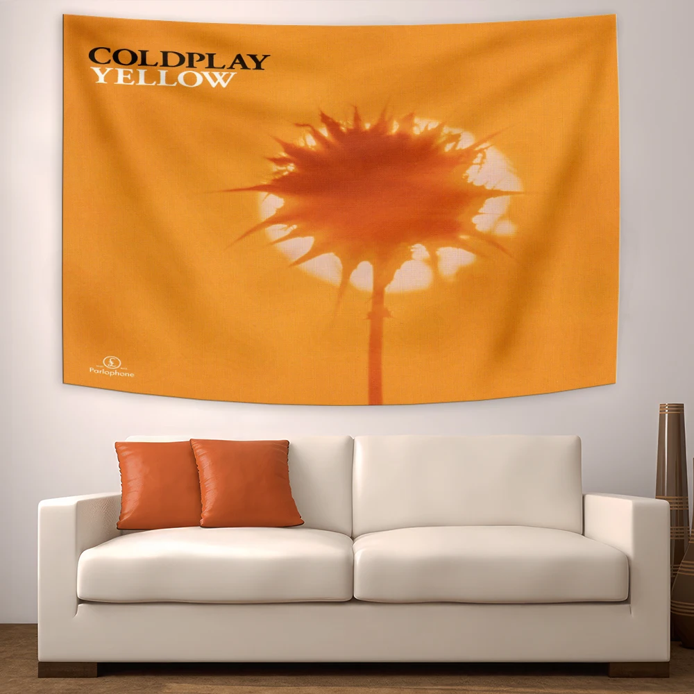 Желтый-рок-рэп-музыкальный-альбом-художественный-настенный-гобелен-настенный-богемный-настенный-гобелен-Мандала-декор-для-спальни-аксессуары