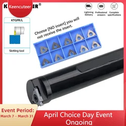 1PC S16Q-KTGFR16 S25R-KTGFL16 CNC Lathe Machine Internal Grooving Turning Tools Slotting Tool TGF32R/L Holder for -KTGFR/L