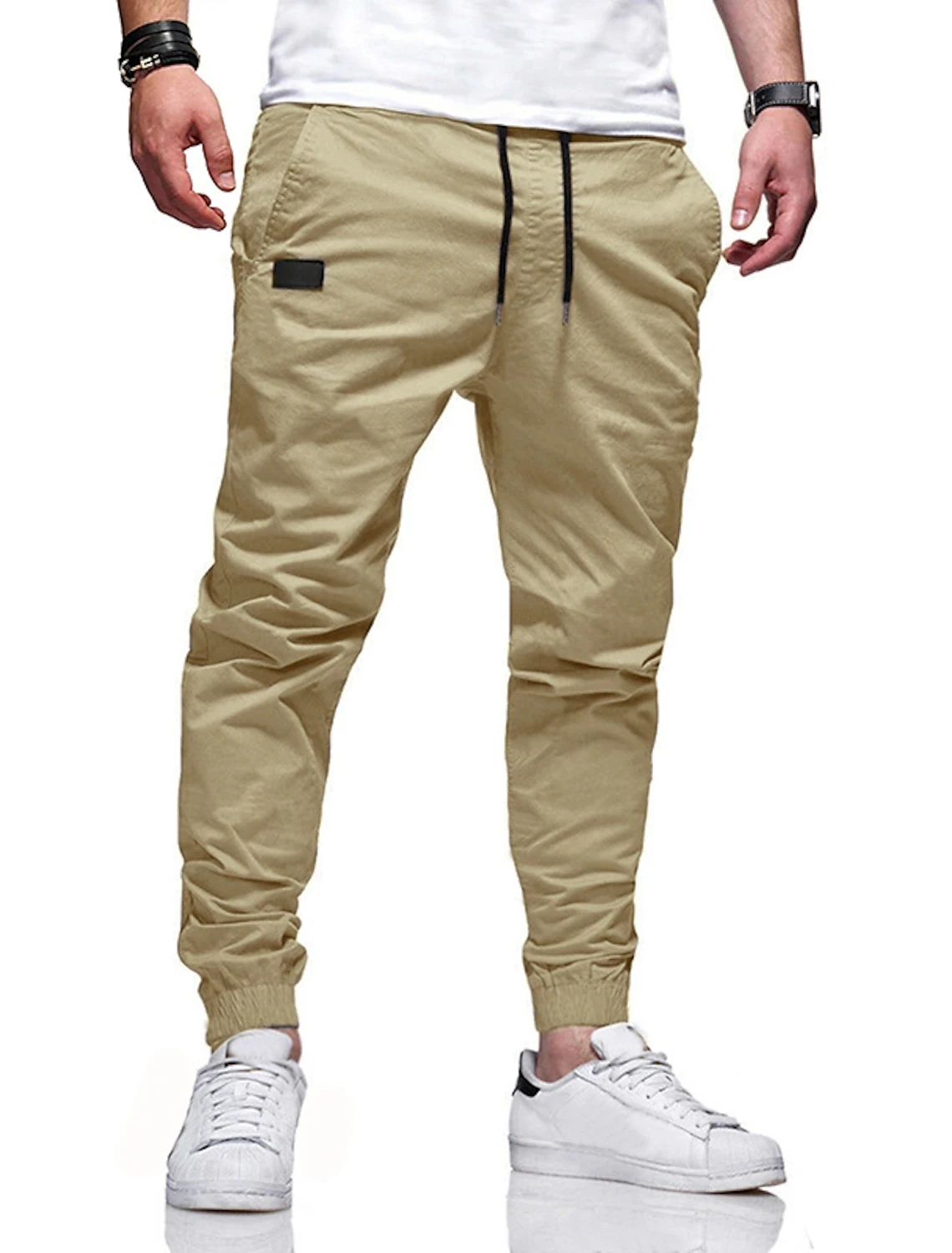 2023 New Men\'s Fashion Hip Hop Pants Four Seasons Pure Cotton Casual Sports Pants Street Pants High Quality Straight Tube Pants