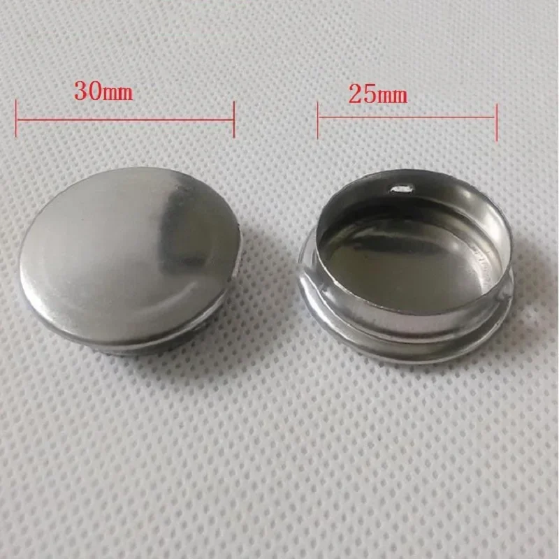Stainless steel round hole plug cover furniture dust-proof pipe plug inner 25MM tube hole plug x10
