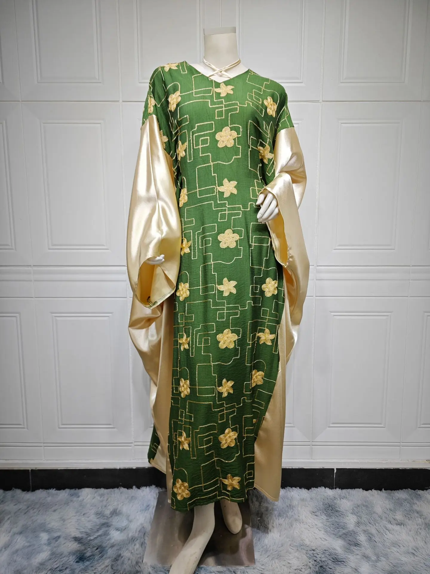 Ramadan Eid Abaya Dubai Lusso Turchia Islam Musulmano Caftano Abito Abiti di Preghiera Donne Kebaya Caftano Marocain Robe Femme Musulmane