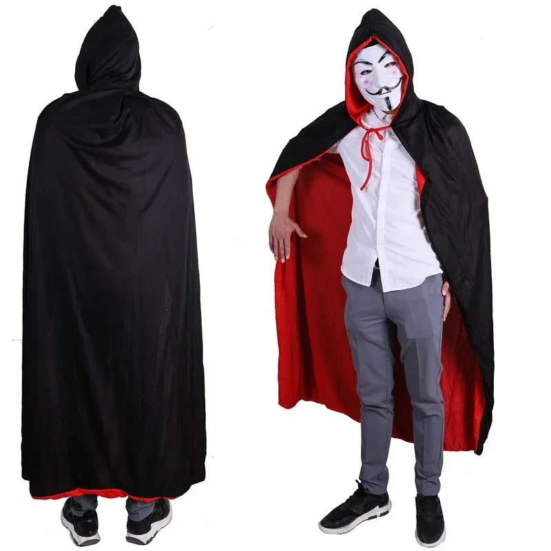 Children Adult Death Devil Vampire Cloak Stage Performance Cloak Halloween Christmas Party Cosplay Costume Accessories
