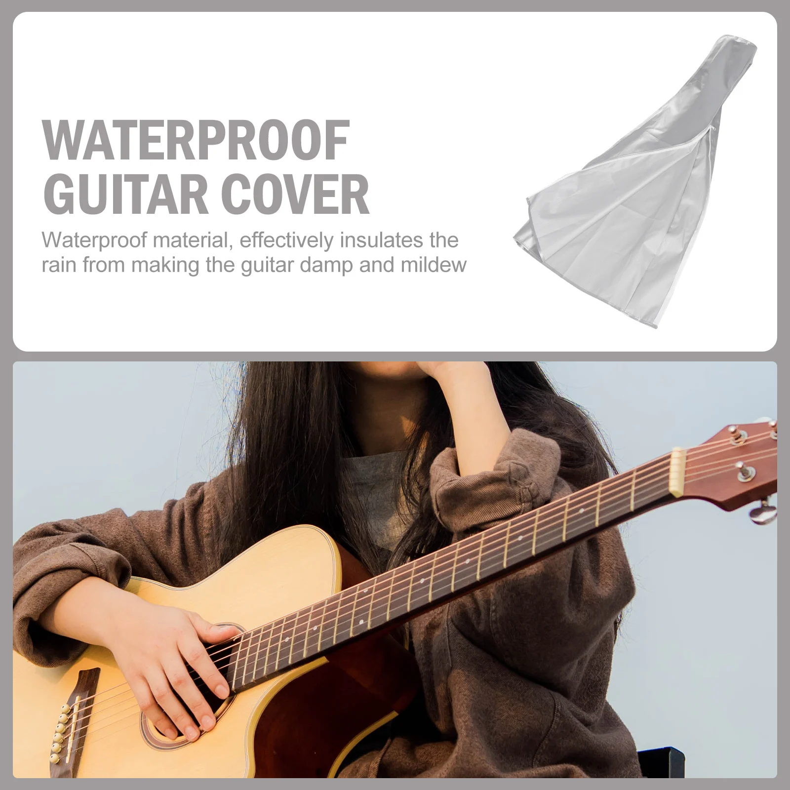 

Premium Guitar Cover Bass Instrument Dustproof Waterproof Protection Durable Stitching Universal Fit Guitar Accessory Covering