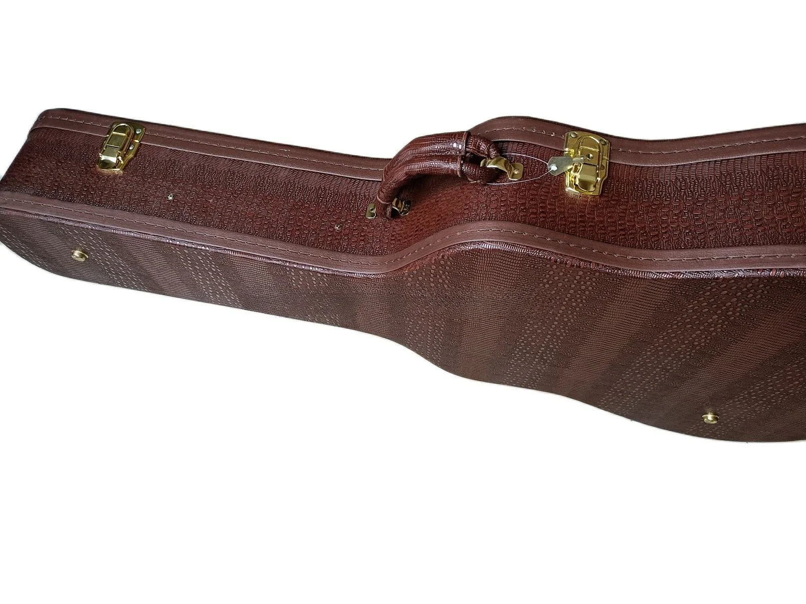 Classic Senior Made Brown 41 Inch Guitar Case Superior Leather Guitar parts