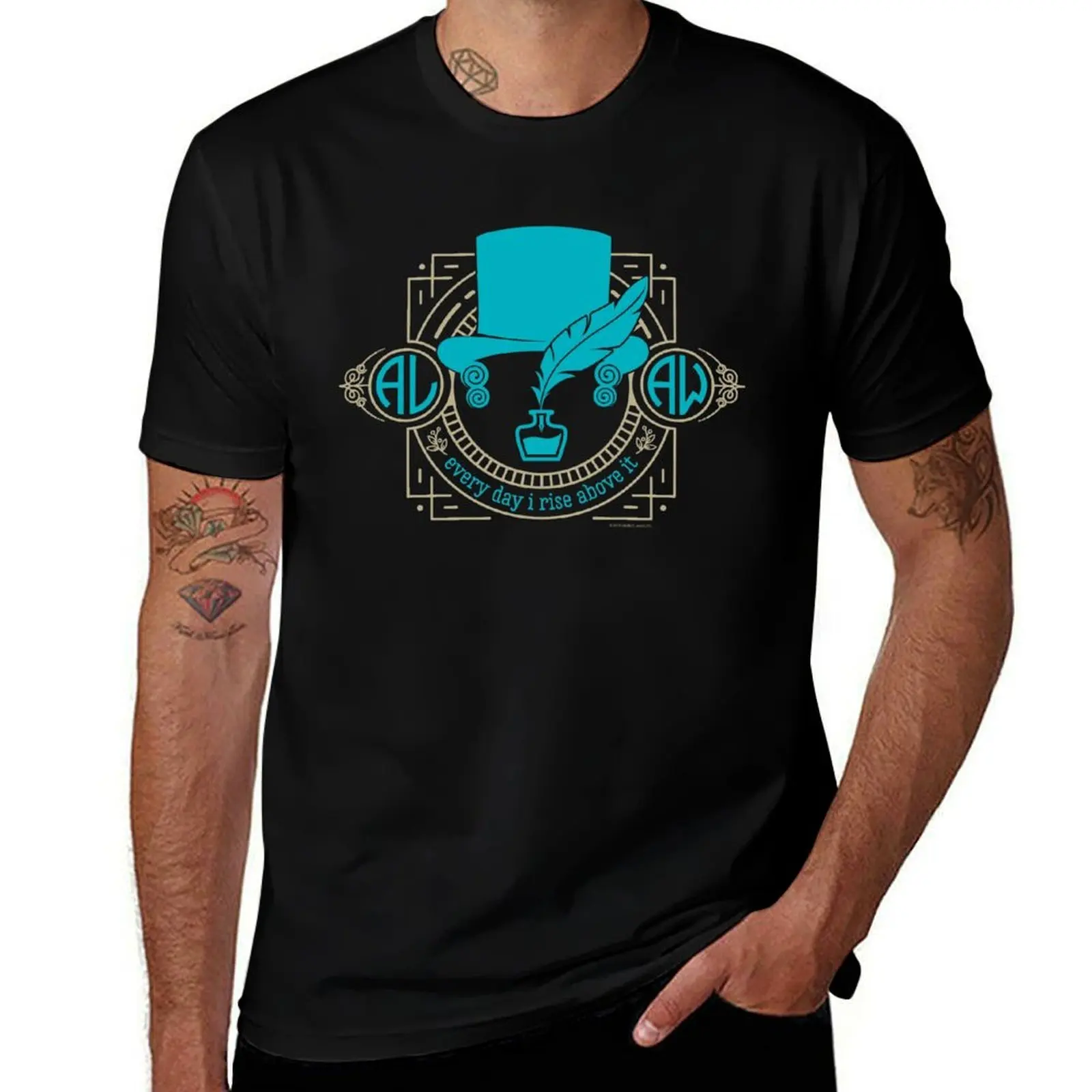 Every day I rise above it vintage Design Blue T-Shirt Summer Festival T-Shirt