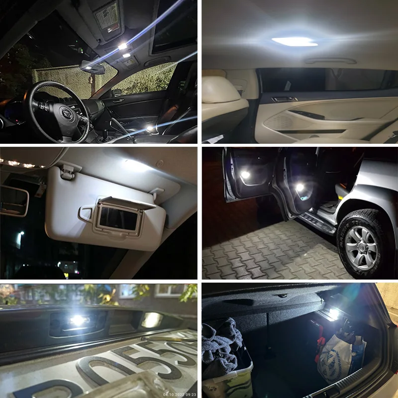Led لمبة c5w c10w فستون ، 31/36/39/41 مللي متر ، 12 فولت cob ، 7000k ، الأبيض ، للسيارة الداخلية ، القراءة ، الجذع ، لوحة ترخيص ، 10 قطعة #6