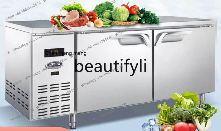 

Z189 Коммерческий холодильный шкаф для хранения свежих продуктов Горизонтальный верстак Холодильный шкаф