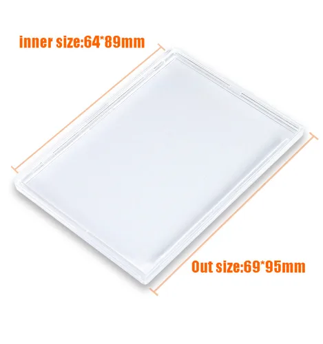 Imagen 2 del producto 2/5/10/20 piezas 95X69MM Mini PS ladrillos de carcasa transparente para juego TCG tarjeta Yugioh almacenamiento protector tarjetas deportivas marco vaina