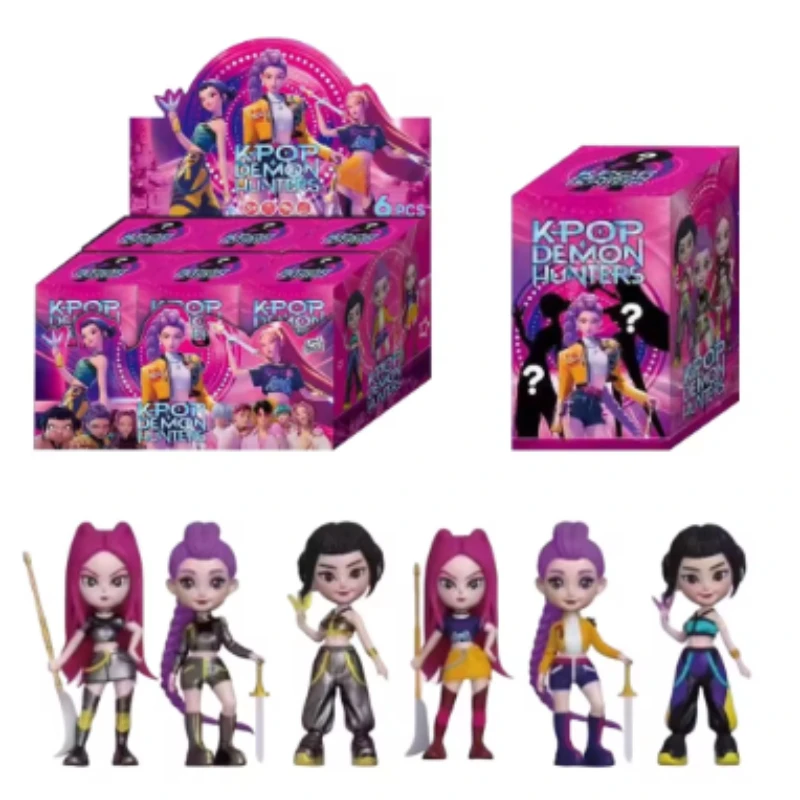 

Новая аниме KPop Devil Hunter кукла виниловая игрушка Rumi Mira Zoi персонаж виниловая маска слепая коробка орнамент игрушка Рождественский подарок