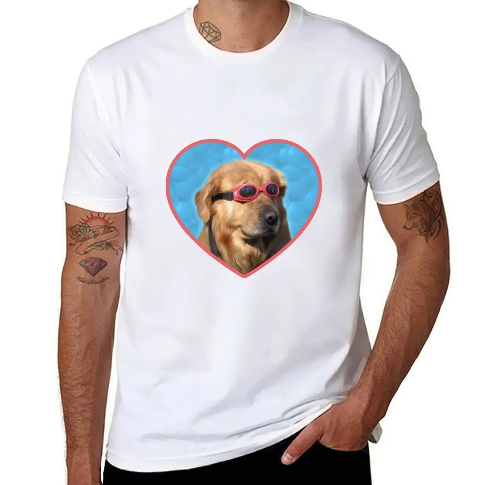 

Swimming Goggle Dog T-Shirt graphic t shirts for man man graphic t shirt T-Shirt