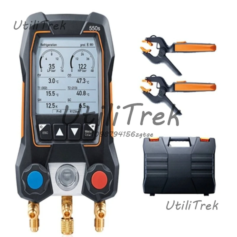 

550S/549/552i Манометр снега хладагента, Измеритель фторида кондиционера Цифровой измеритель наполнения фтора