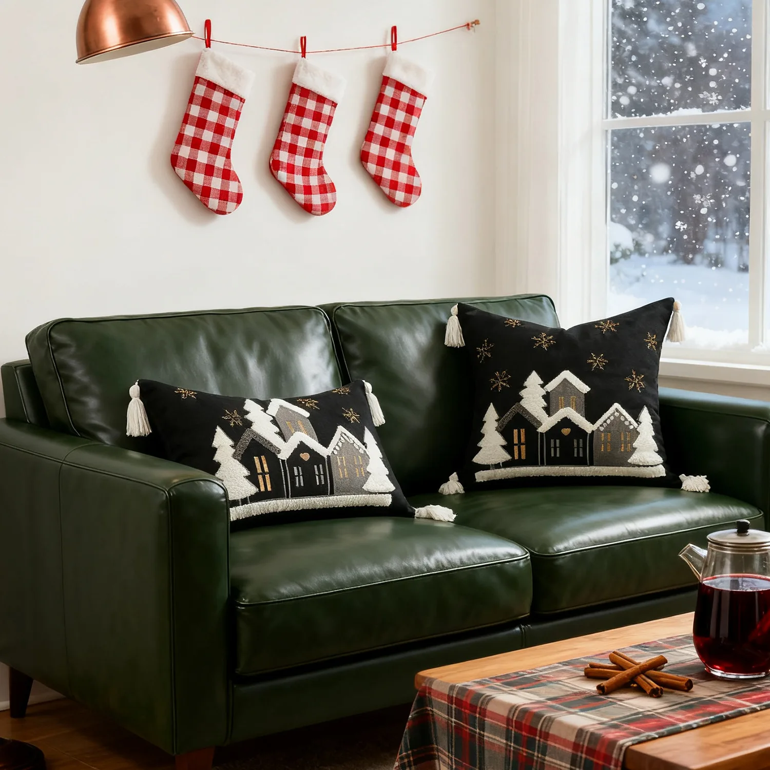 Funda de Almohada Bordada con  - Embroidery Xmas reseña y precio