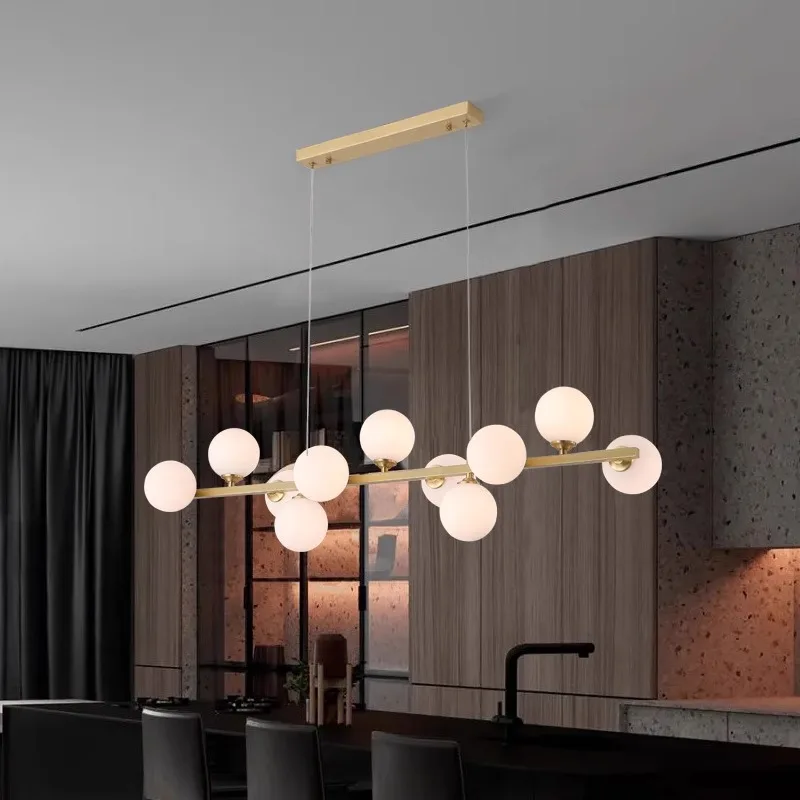 Plafonnier LED suspendu au design moderne, éclairage d'intérieur, luminaire décoratif de plafond, idéal pour un salon ou une salle à manger