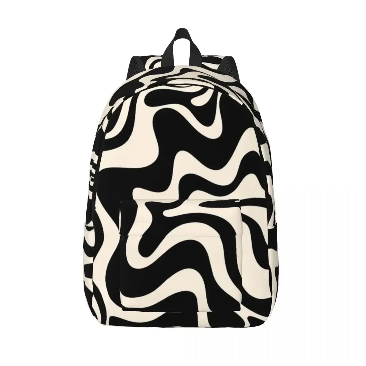 Retro Liquid Swirl Abstract Pattern Woman Small Backpack Bookbag Shoulder Bag Portability Travel Rucksack Children School Bags