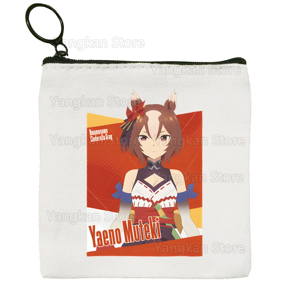 

Uma Musume Pretty Derby Umamusume Bag Чистый белый тканевый кошелек ручной работы Сумка для доски Сумочка