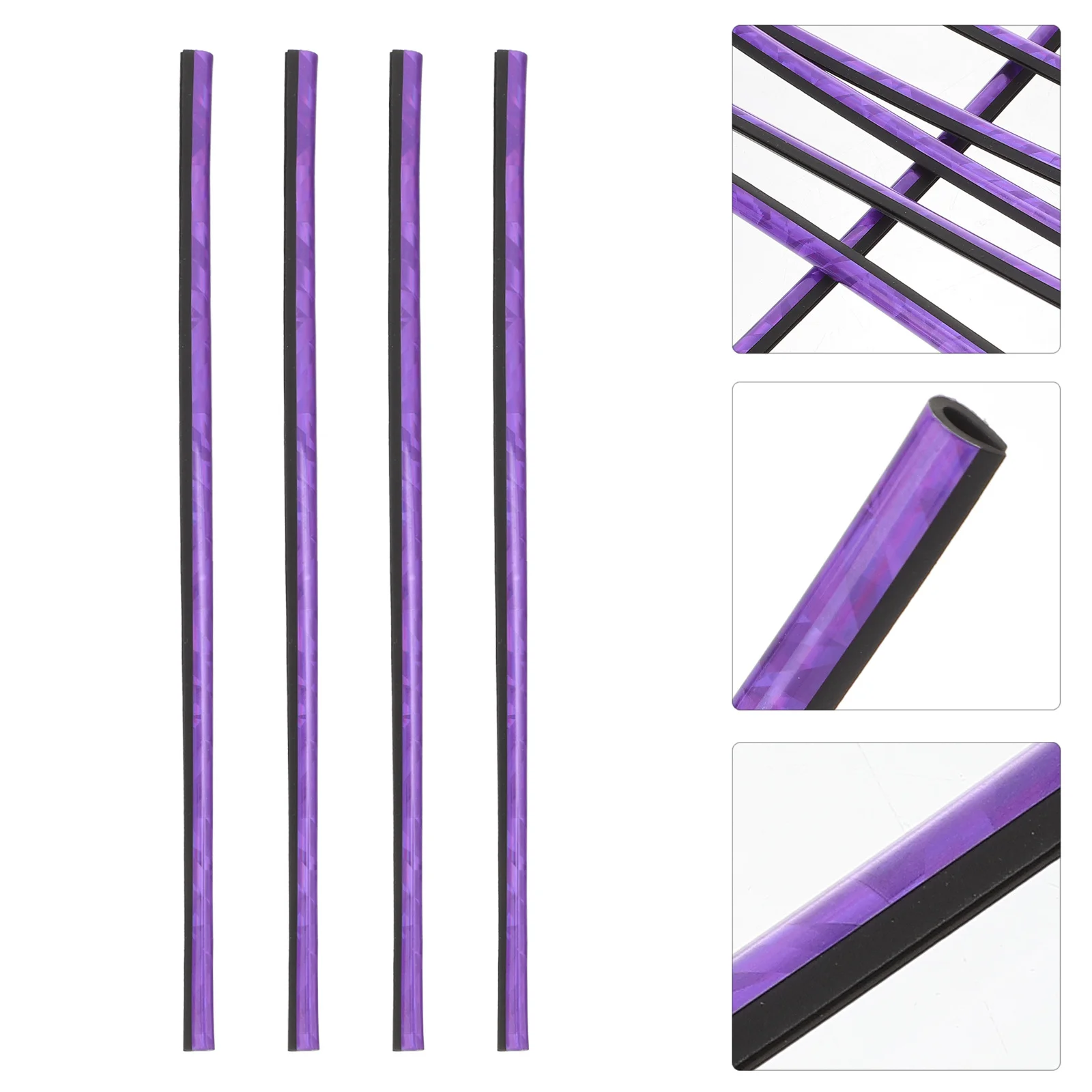 

10pcs Air Outlet Trim Strip U Shape Molding Car Interior Decorative Trims Bright Color Auto Vent Outlet Trims Durable Non-Fade