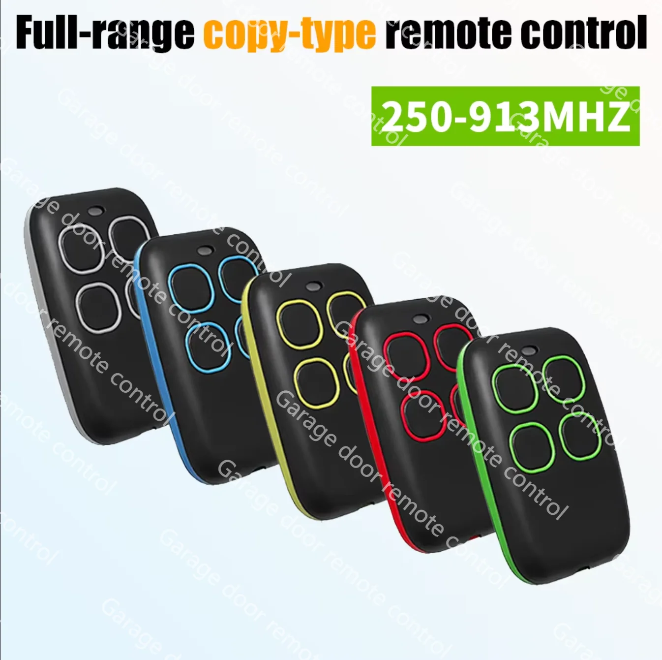 Control remoto de garaje universal copia automatización puerta 433MHz 280mhz-868mhz puerta de garaje control remoto