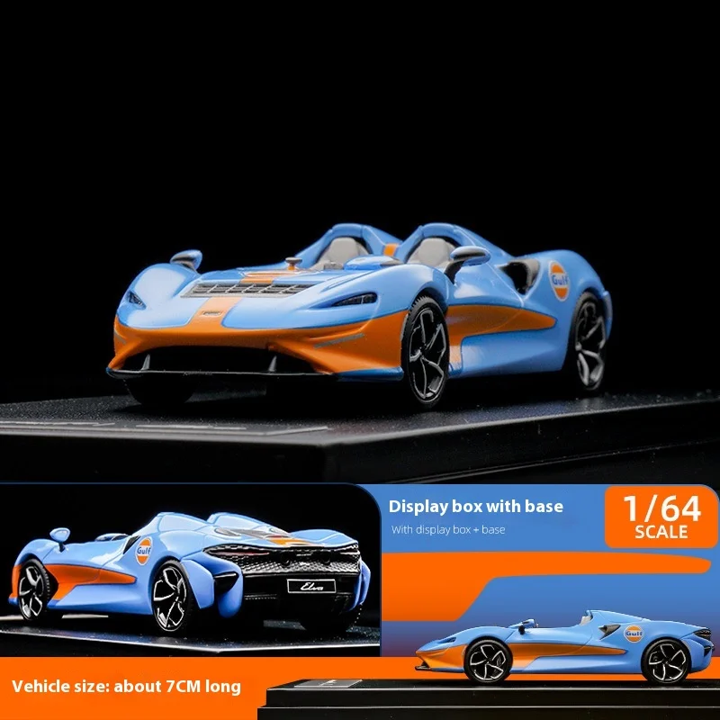 LCD 1:64 Elva Legering Hypercar Model Simulatie Collectible met displaybasis Opbergdoos Limited Edition statische auto voor volwassenen