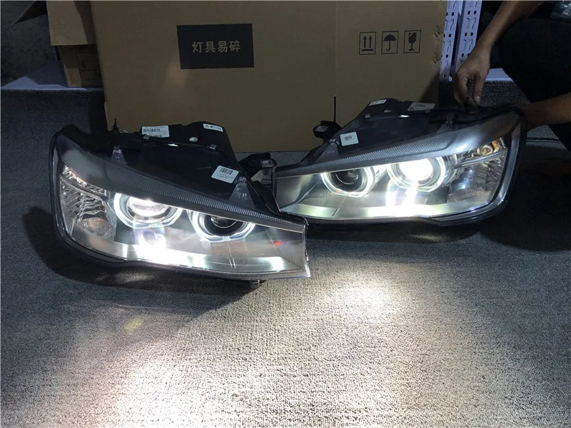 1 buah lampu depan bumper mobil untuk BMW X3 F25, lampu depan 2014 ~ 2017y, Aksesori Mobil untuk BMW X3 F25 lampu kabut