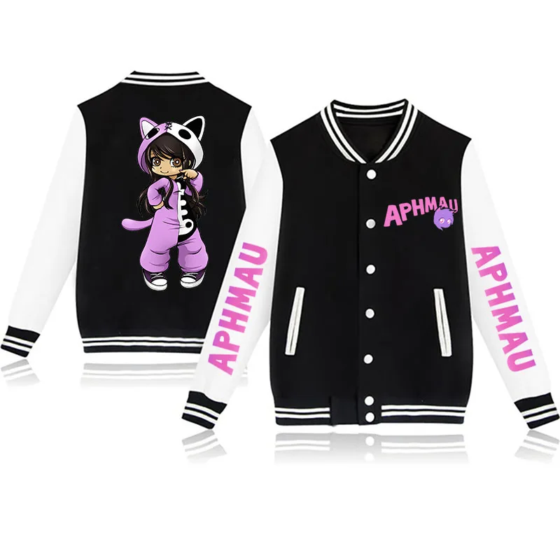 

New Aphmau Men/Women/Children Jacket Baseball Uniform Anime Autumn Couple sports jacket Streetwear oversized casual jacket Tops