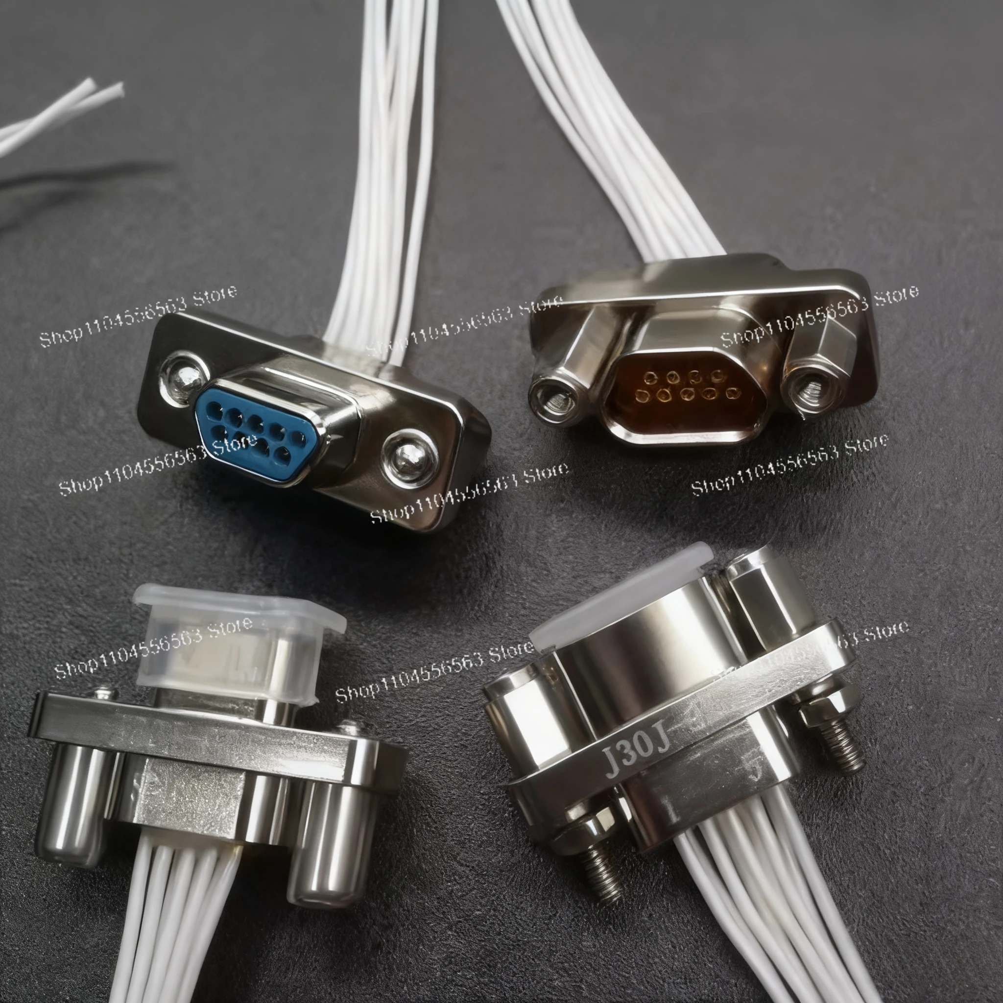 J30J Rectangular Connector, 9-Pin J30J-9TJL/9ZKP/9ZKW-J Aviation Electrical Connector for Industrial Use
